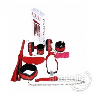 Fetiş Fantezi Serisi 7 Parça Mükemmel Deri Set